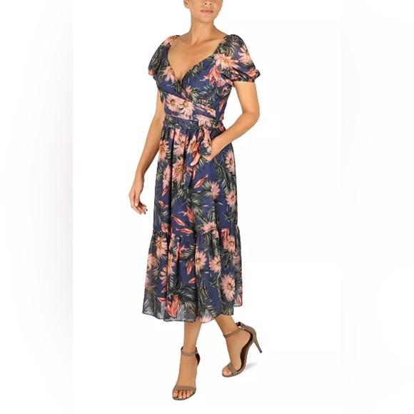 julia jordan Dresses & Skirts - Julia Jordan Floral Midi Dress 10